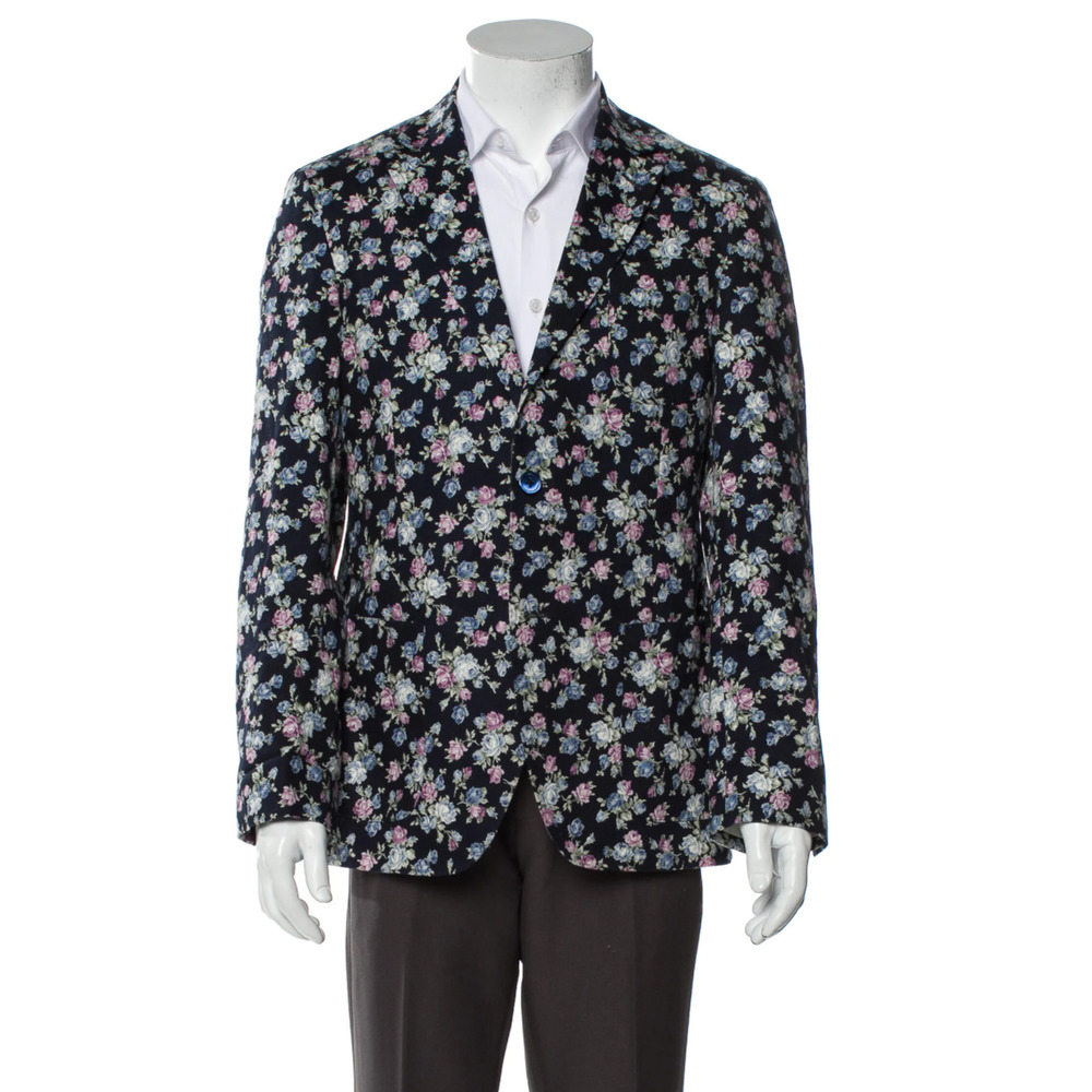 Spurr by Simon Spurr Floral Sport Coat Blazer Jacket Size 48 IT | US 38‎